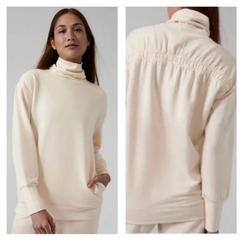 Athleta Balance Cinch Tunic Length Turtleneck Size Small